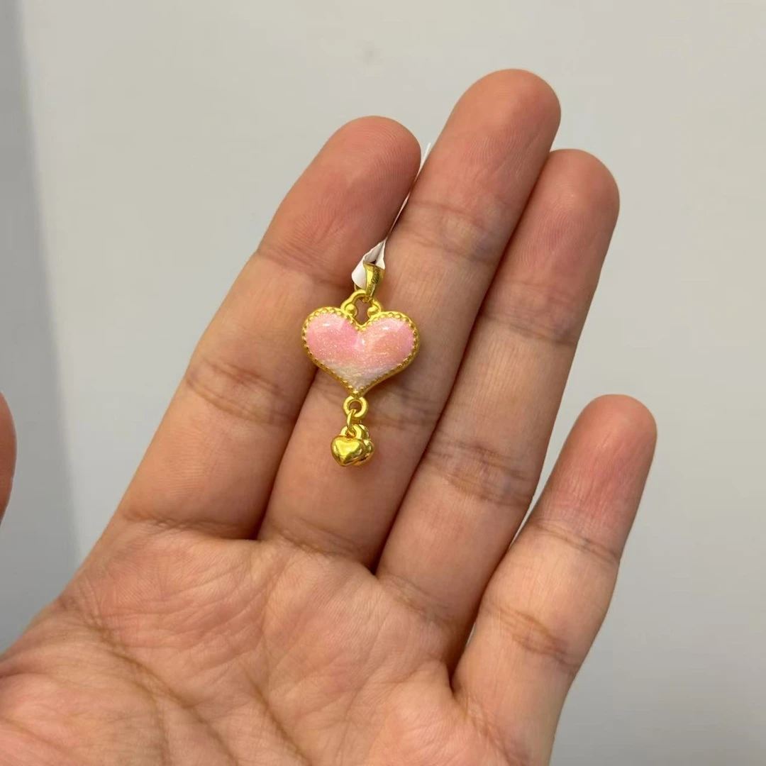 足金999爱心配件 0082
