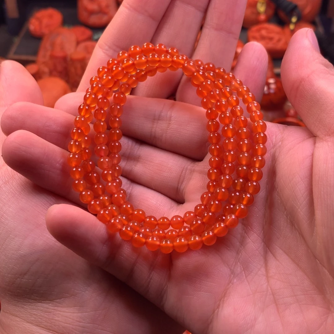 【闪购商品】未镶嵌高品多圈南红玛瑙