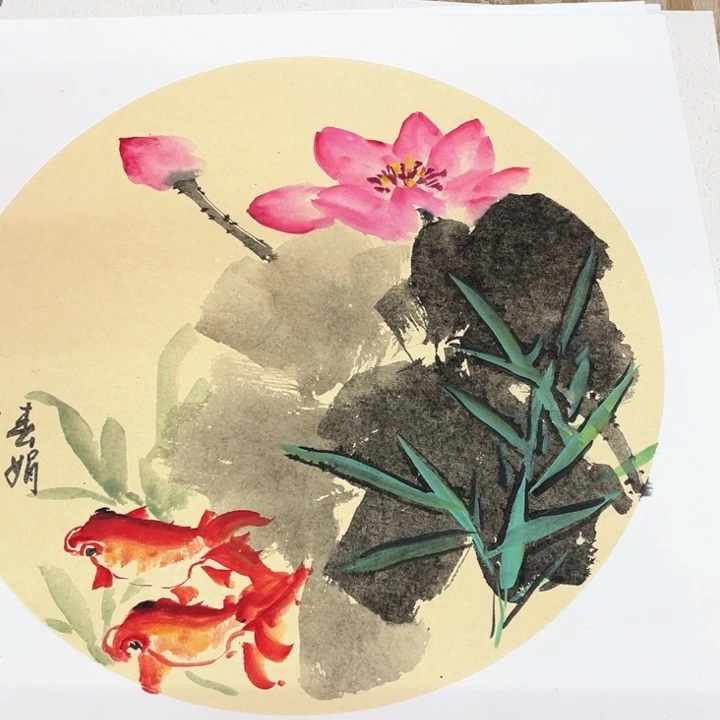 国画花鸟的翅膀和翅膀都50.50