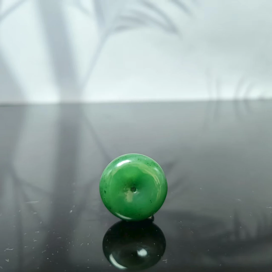 Q和田玉碧玉平安扣吊坠0836