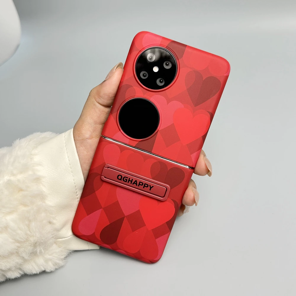 适用华为pocket2折叠手机壳小米mix flip带支架findn3三星z6外壳