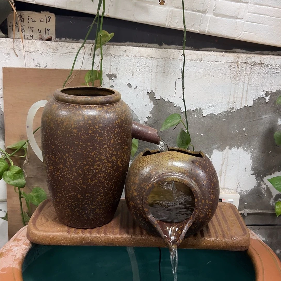 紫砂两个流水罐6瓦泵
