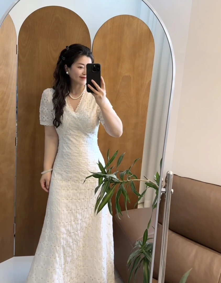 【白月光】气质显瘦收腰连衣裙