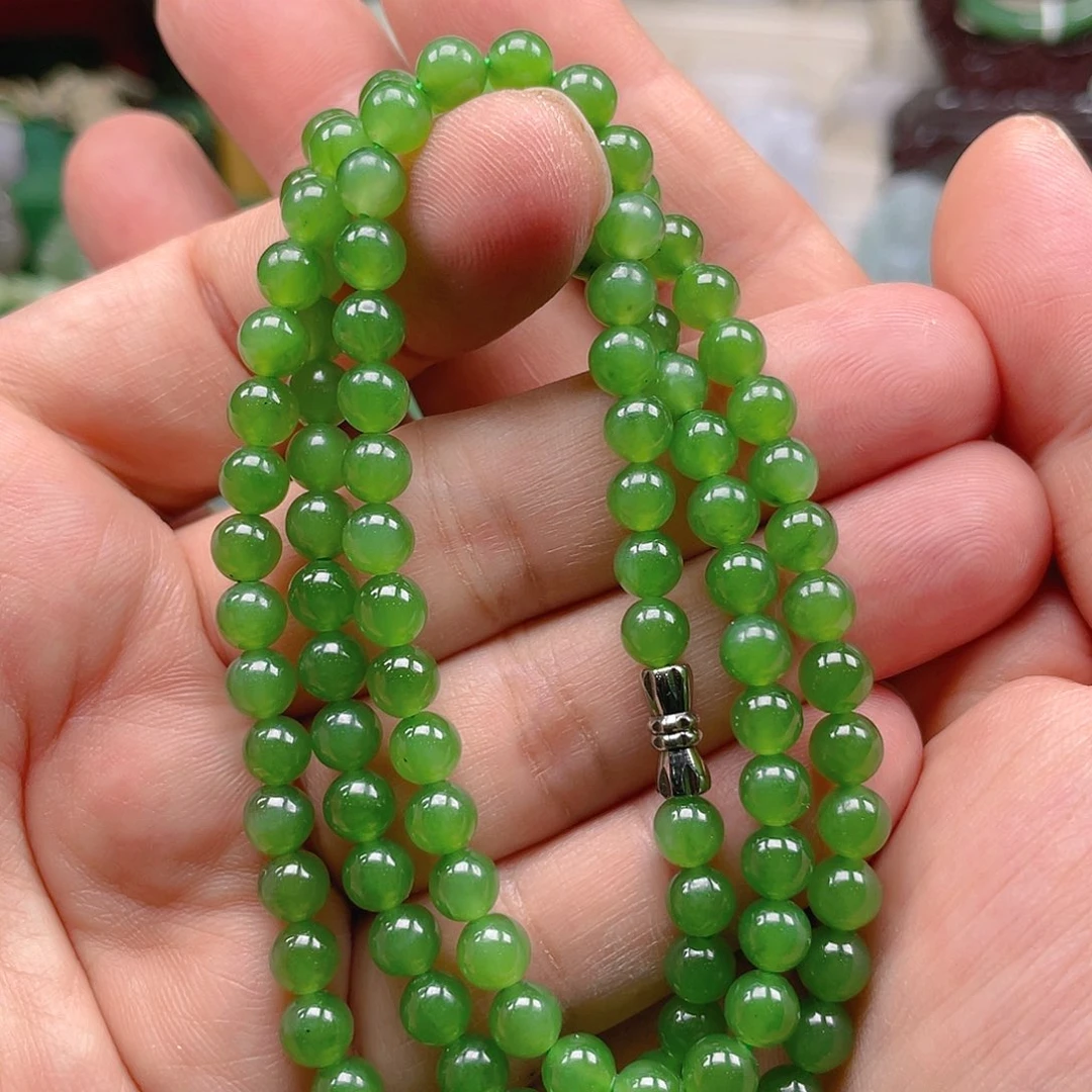 和田玉（碧玉）颈饰未镶嵌