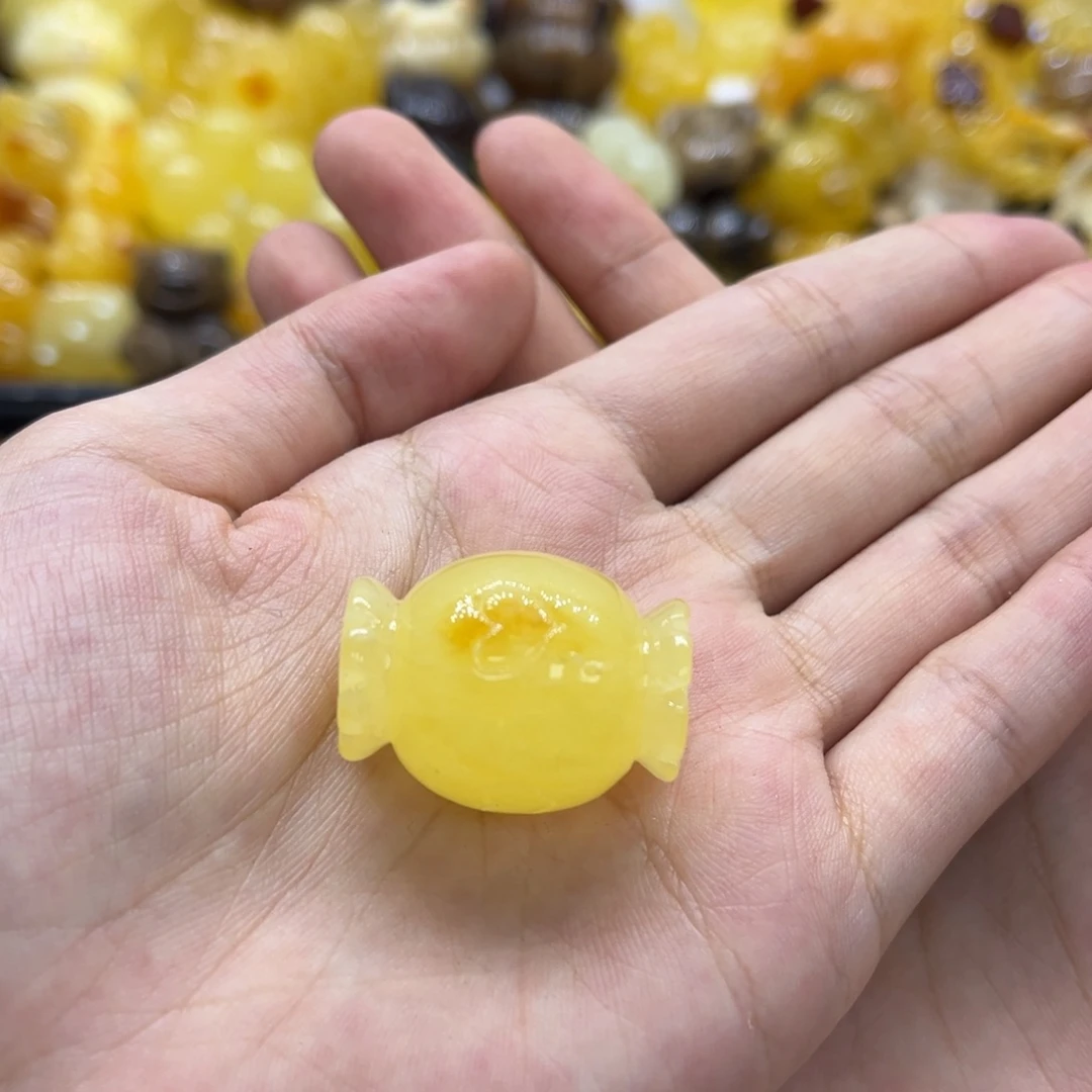 未镶嵌琥珀裸石天然琥珀蜜蜡大糖果7.3g