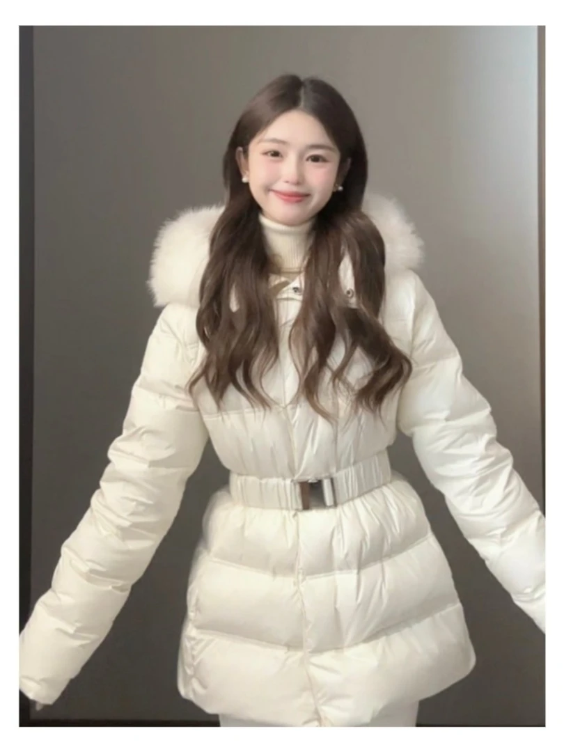 【喻元元专属】清！清！清！ 新国标90白鸭绒！中长款显瘦羽绒服241213