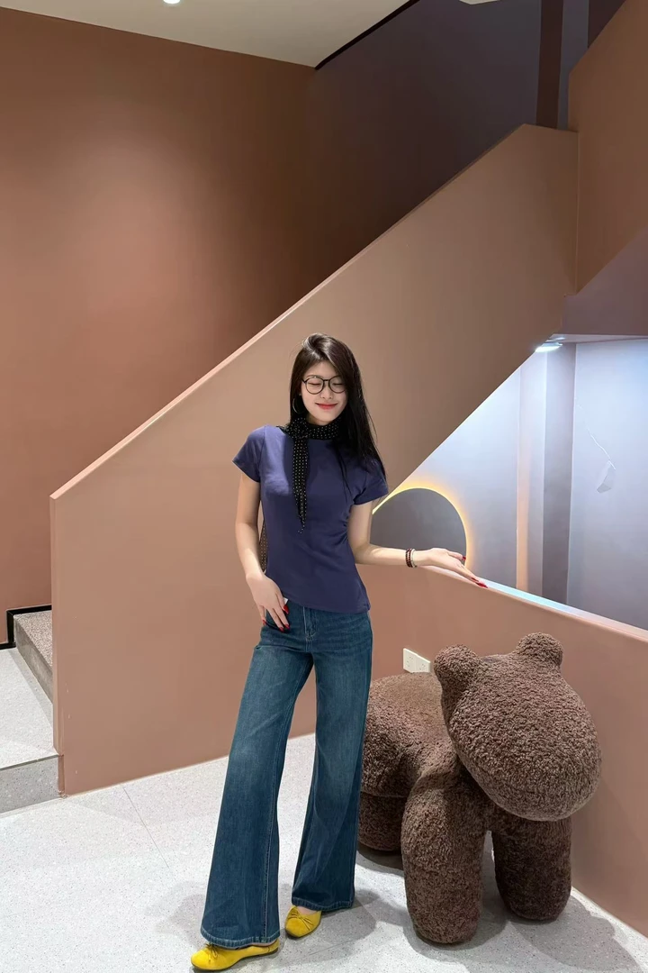 四面弹筒喇裤百搭百搭
