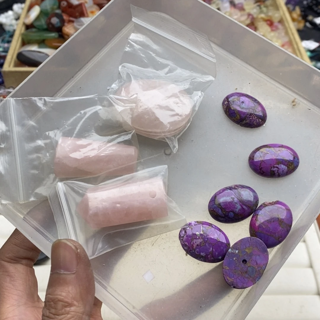 玛瑙/玉髓未镶嵌珠宝半成品打包A122