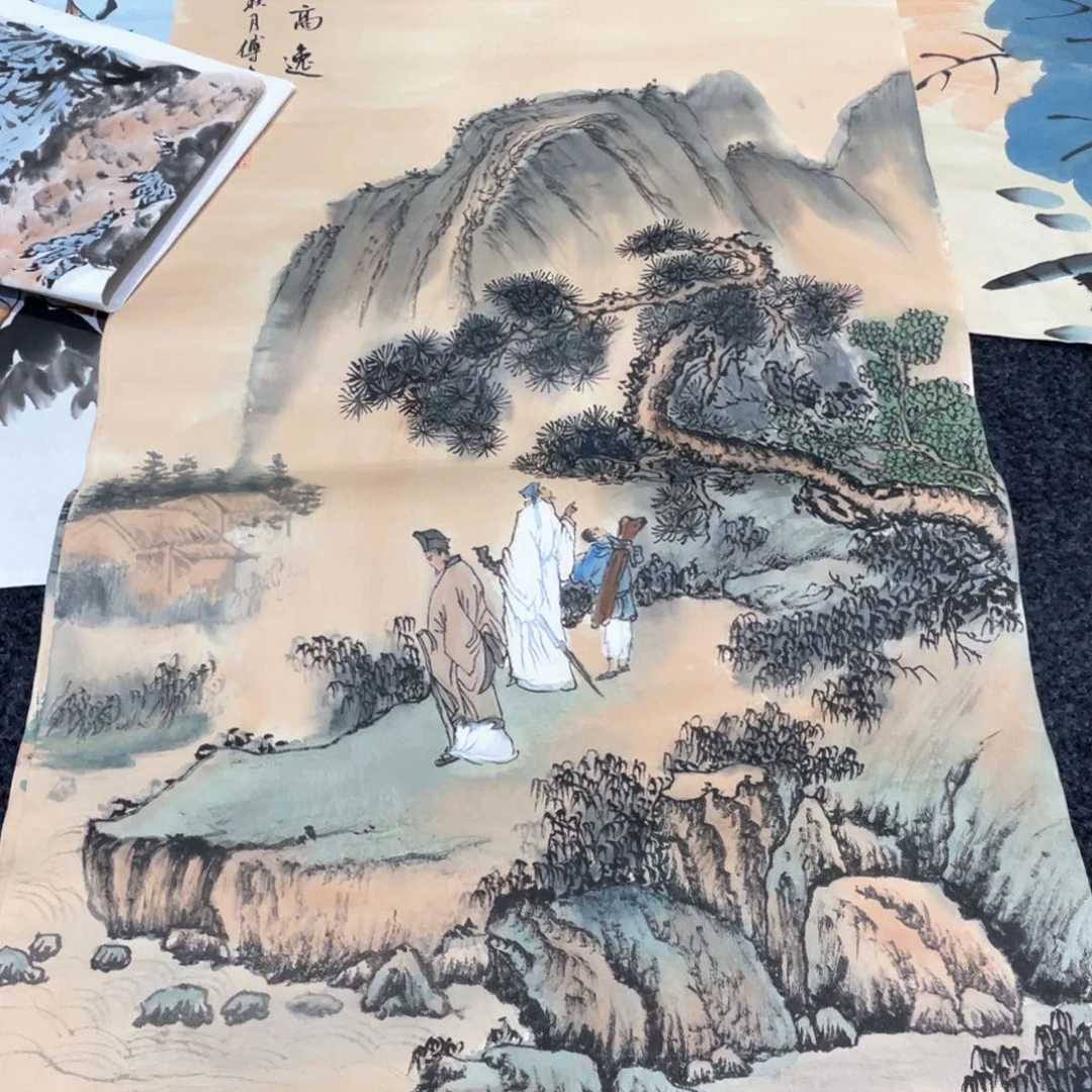 国画国画作品画心一张