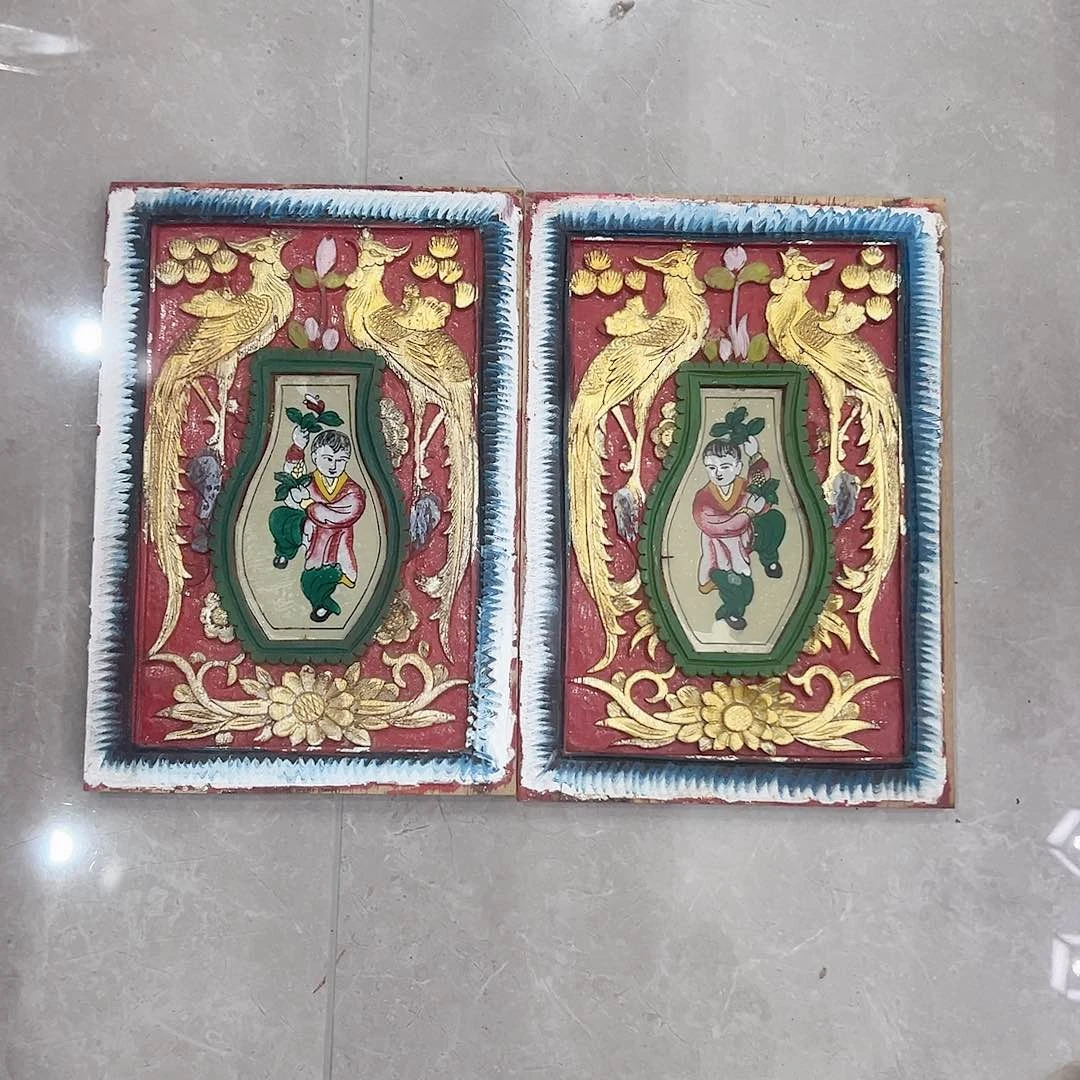 瓦***儿老物件老木雕工艺品精雕