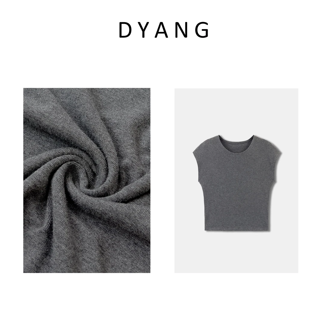 DYANG【面膜T】夏季薄款时尚休闲百搭纯色圆领套头T恤YS165