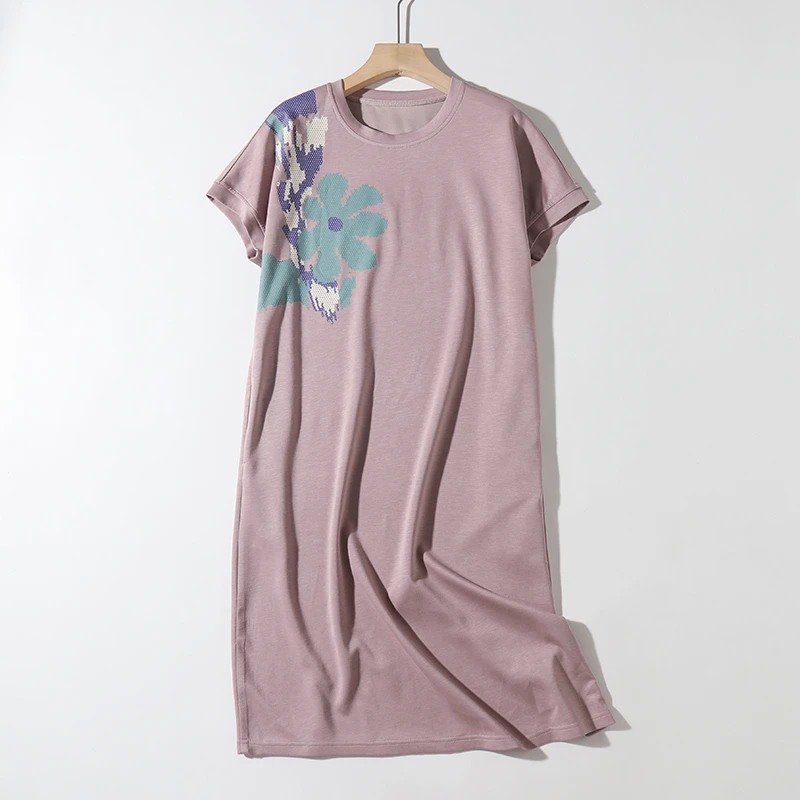 自由随心！夏季冰感铜氨丝➕棉凉爽透气显瘦遮肉有口袋连衣裙子5335