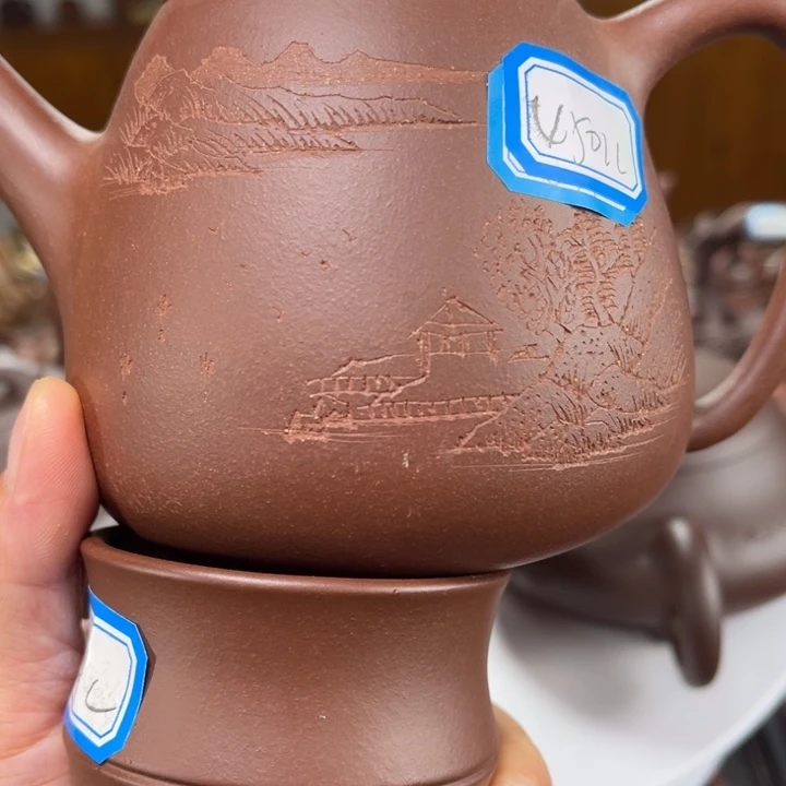 茶壶紫砂紫砂花茶