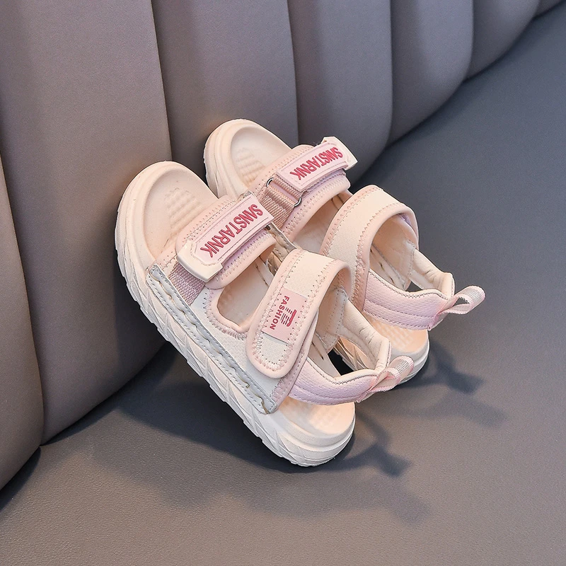 女童凉鞋夏季新款中大童软底鞋子女孩时尚童鞋子儿童公主凉鞋