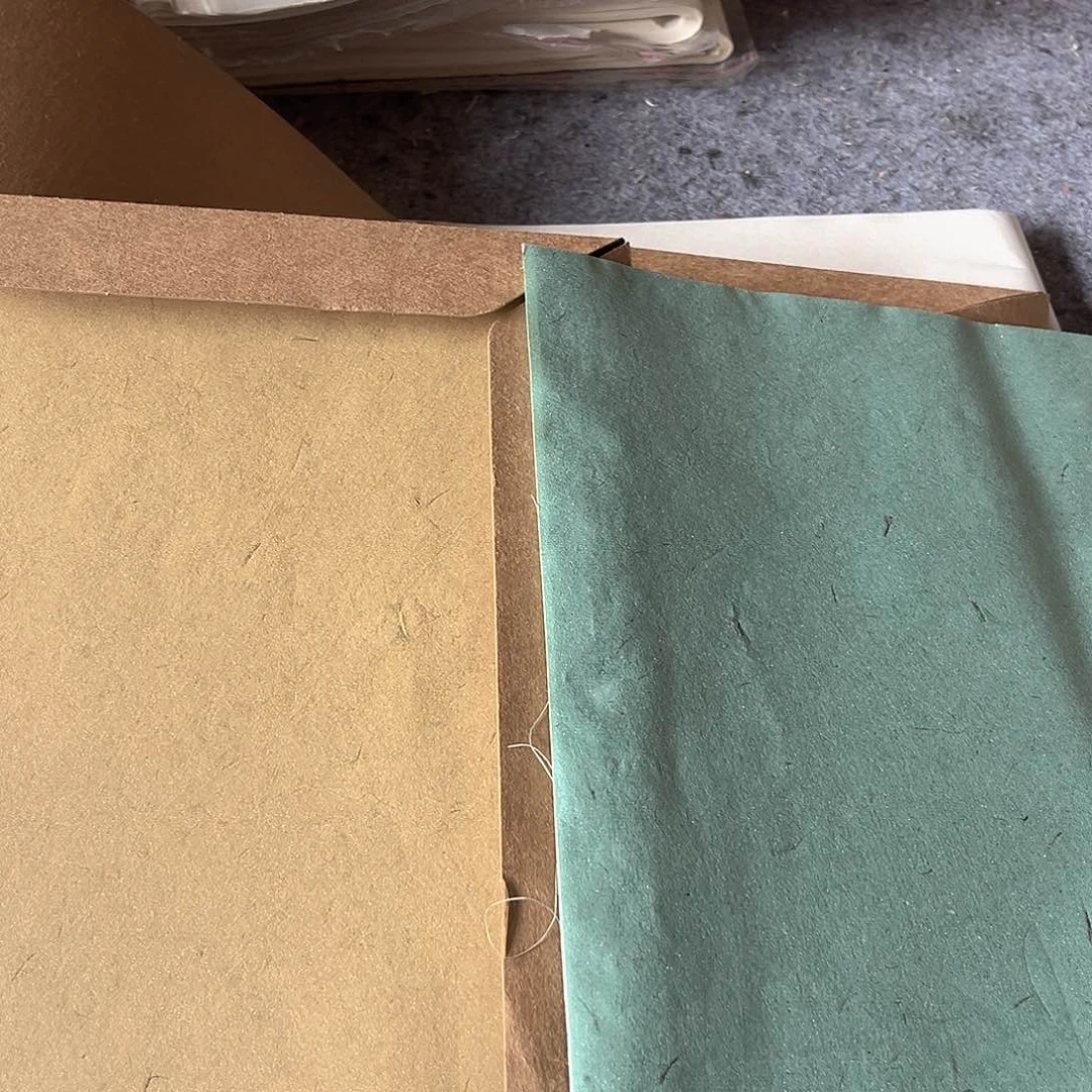 桃胶蜡染半生手工纸50张