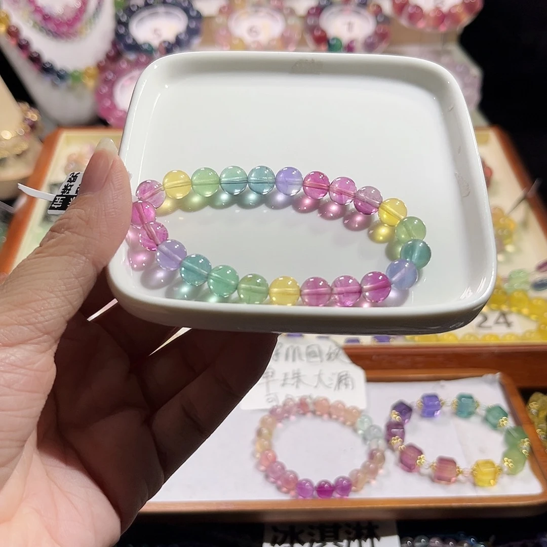 手串未镶嵌萤石8m马卡龙