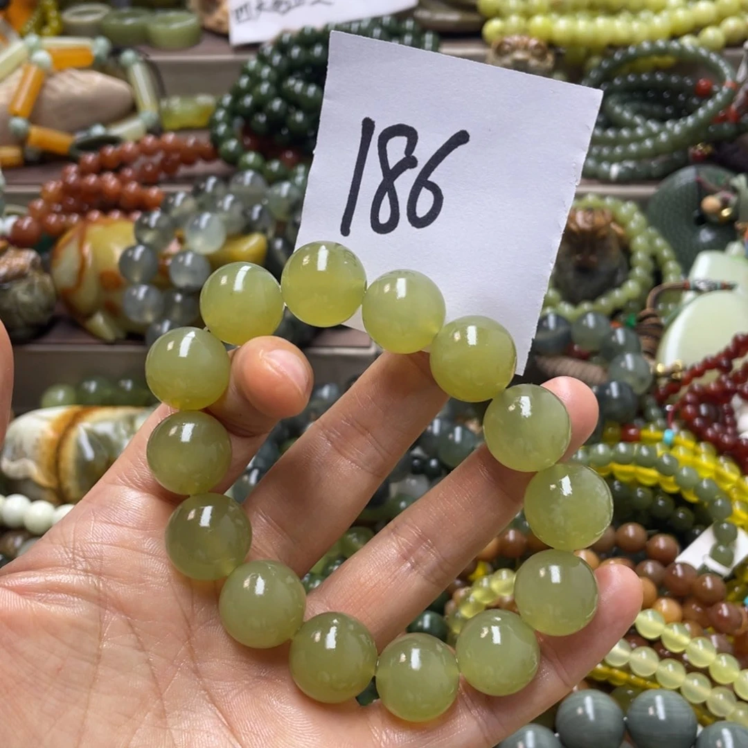 未镶嵌蛇纹石玉手链