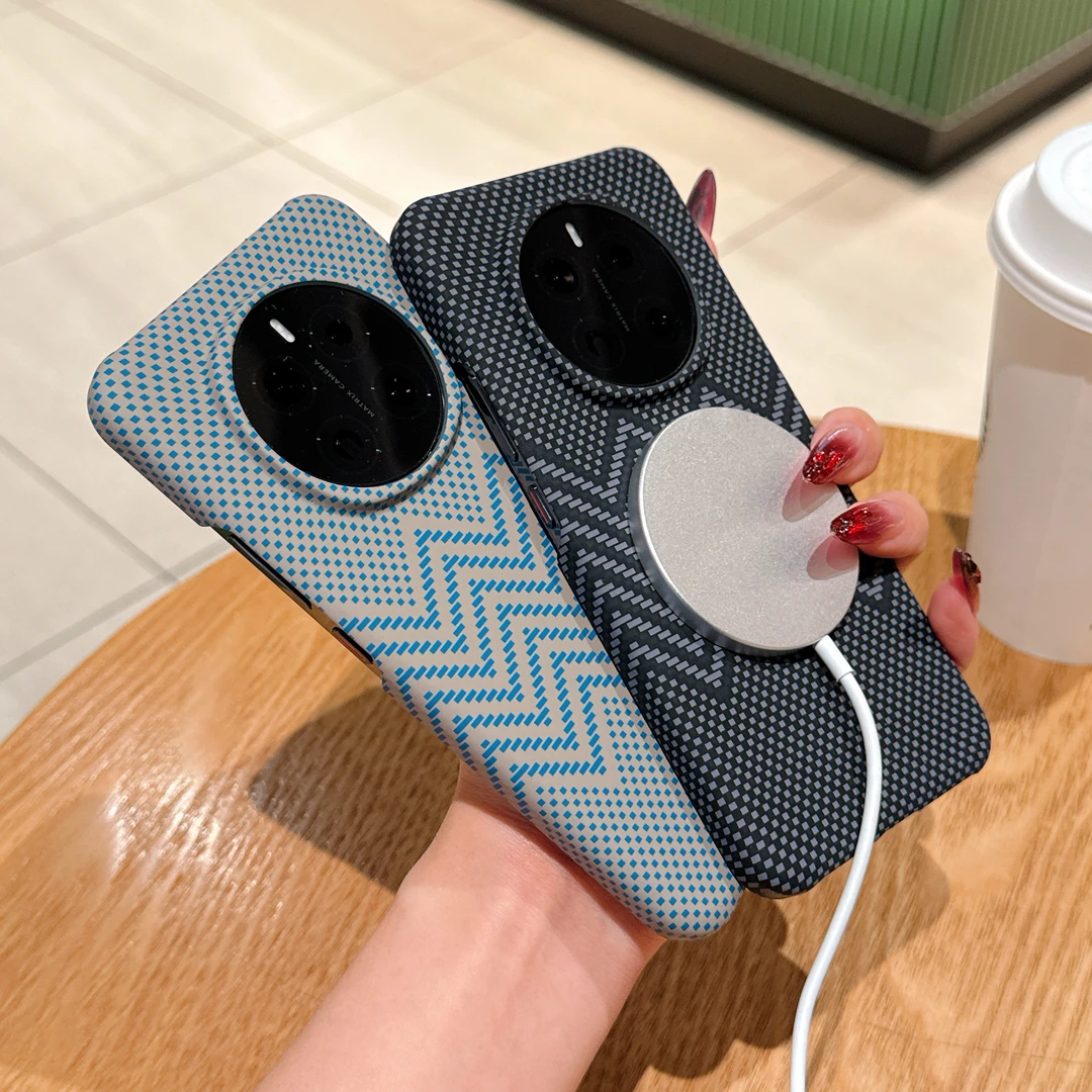 高档荣耀magic7半包凯夫拉纹理手机壳魔术6防摔荣耀X60pro磁吸壳