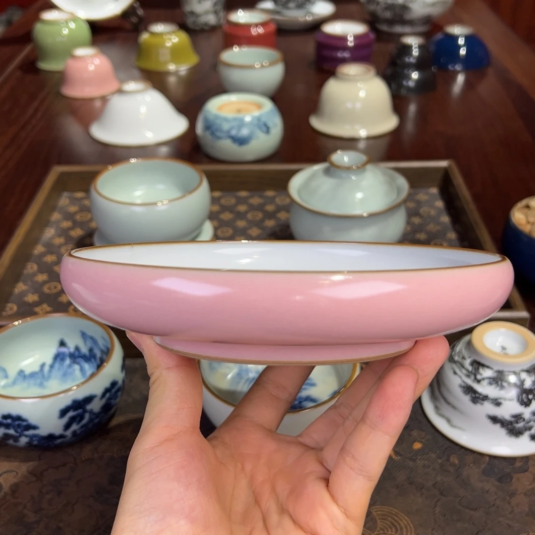 微瑕福利粉色壶承