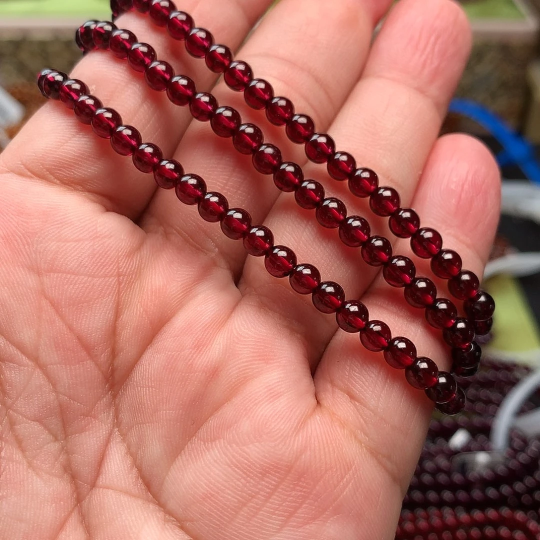 未镶嵌手串石榴石4.5