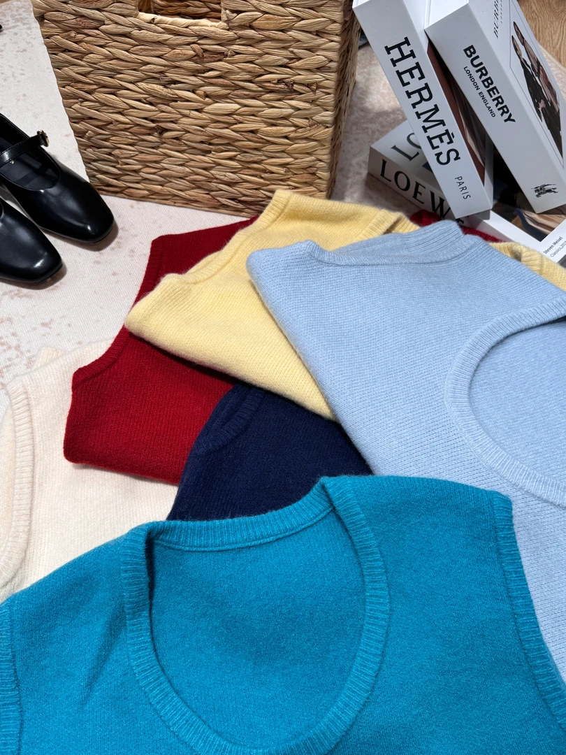 【福利款】百搭休闲韩系多巴胺大圆领马甲