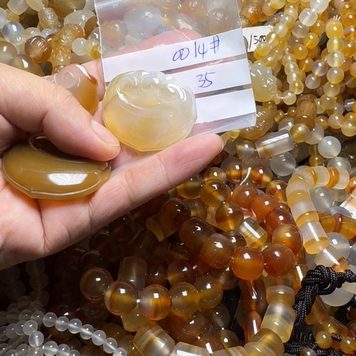 玛瑙/玉髓颈饰未镶嵌锦*0014