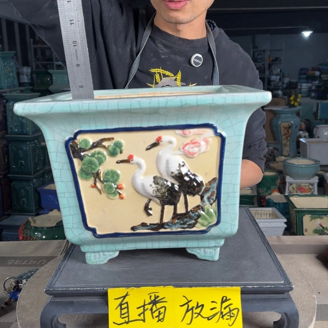 一风堂石湾花盆。微瑕