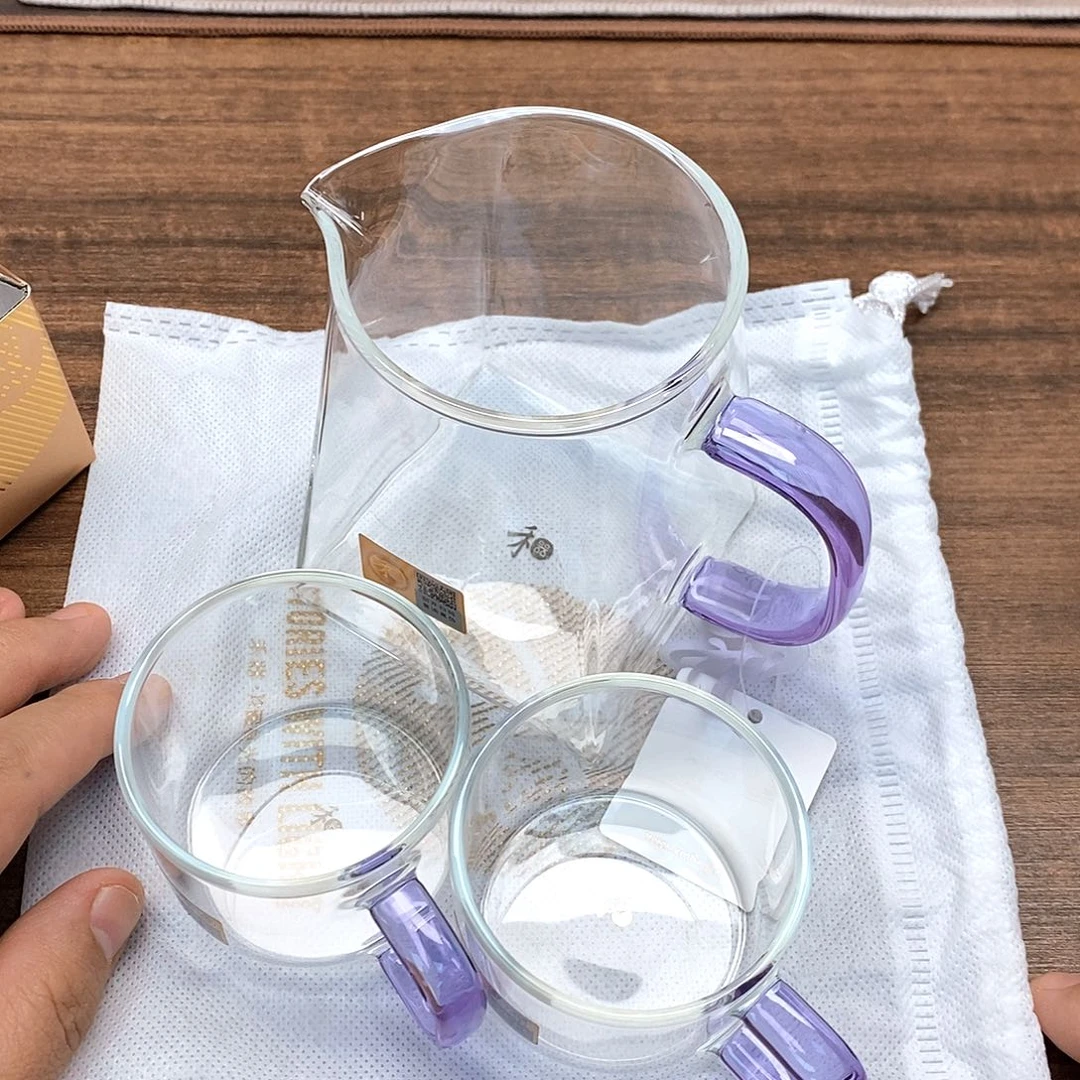 禾器/瀚然茶海/浅紫+清禾杯/浅紫