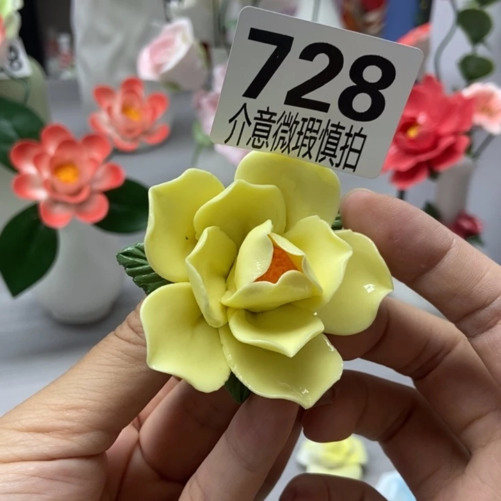 陶瓷手工制作陶瓷花