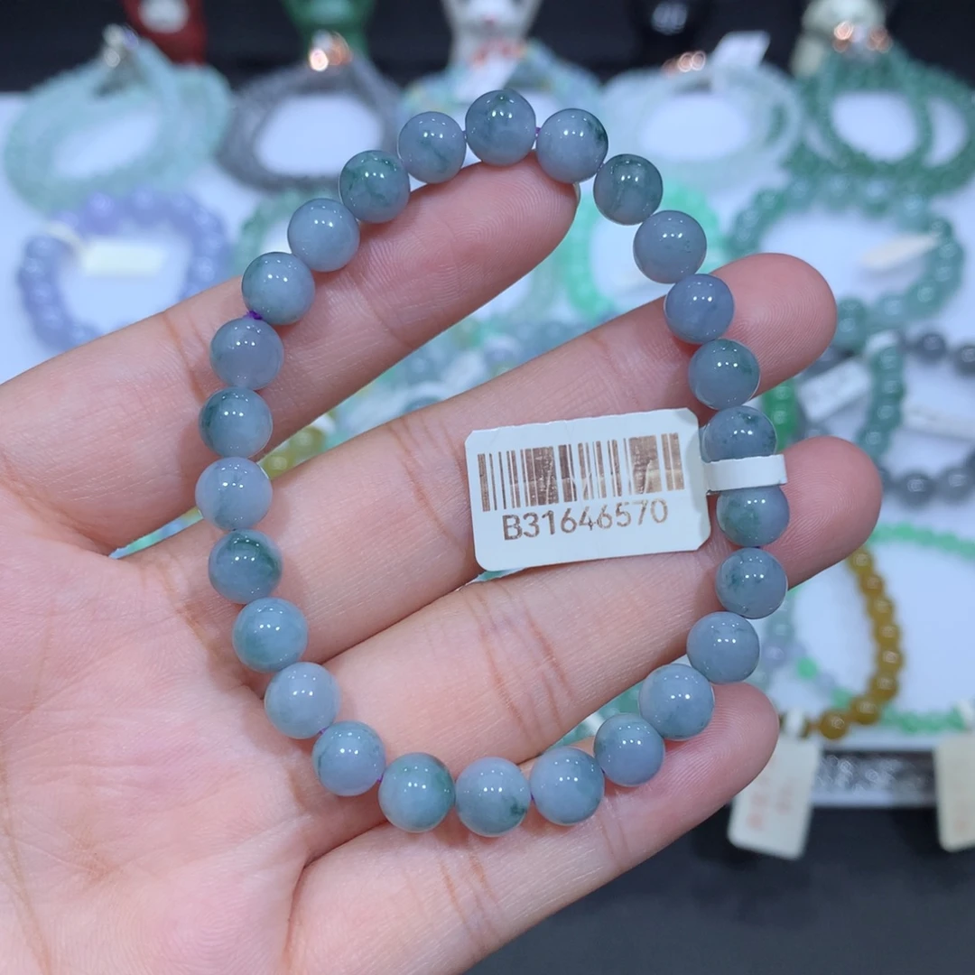 未镶嵌手串翡翠天然