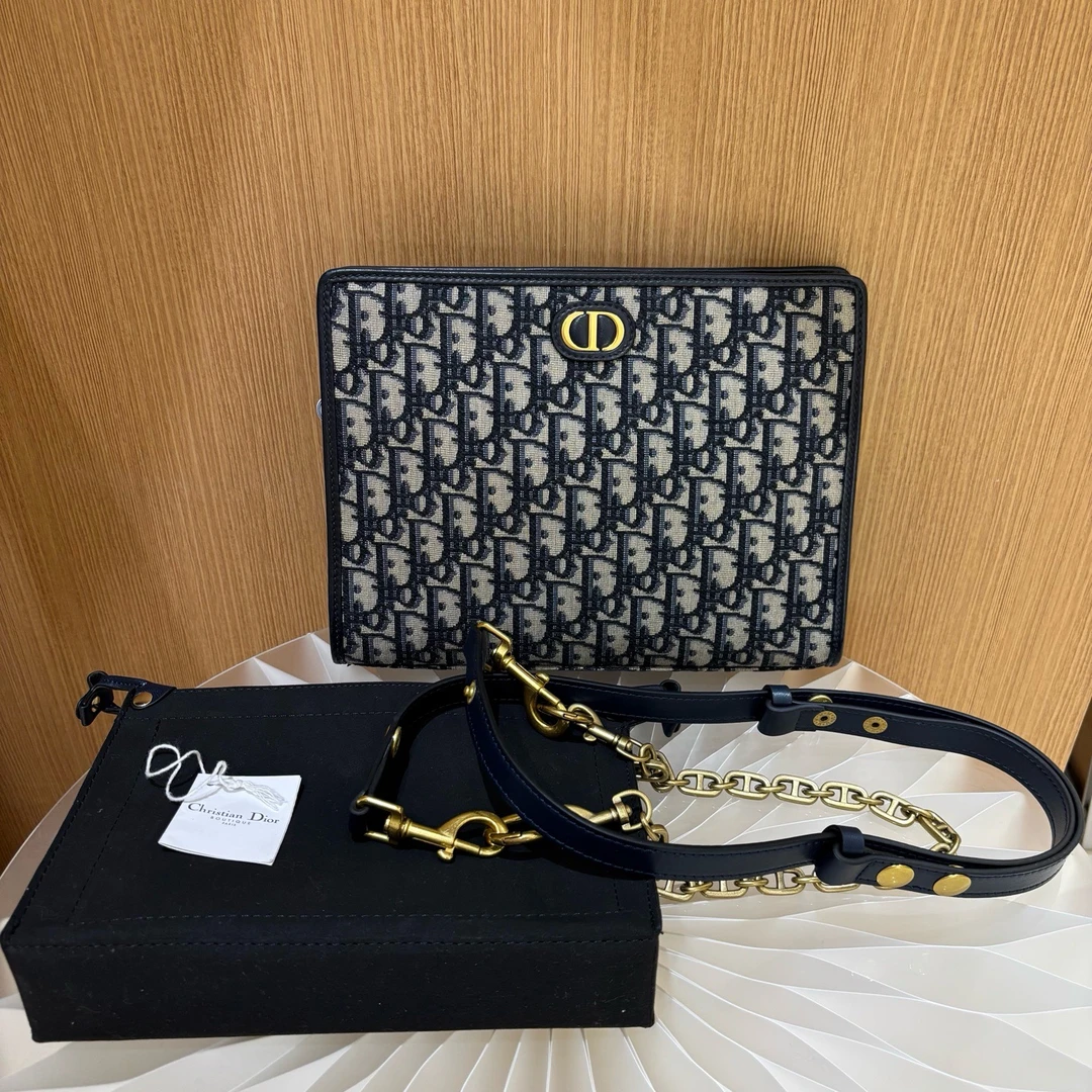 95新 DIOR/迪奥 Dior迪奥 经典老花手拿包 洗漱包 尺寸26*20