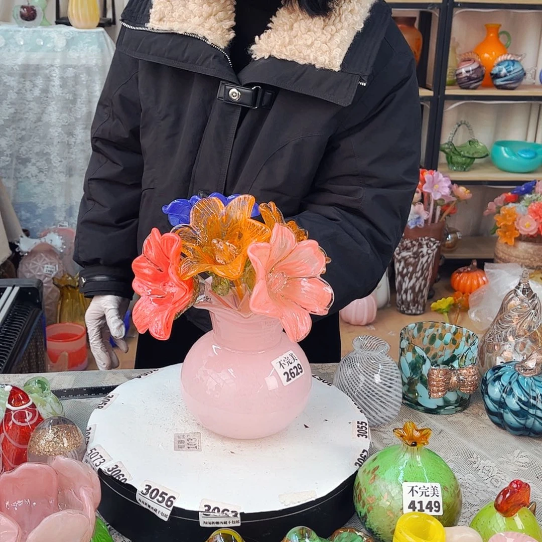 5短杆花1不完美瓶福利家悦琉璃工艺品