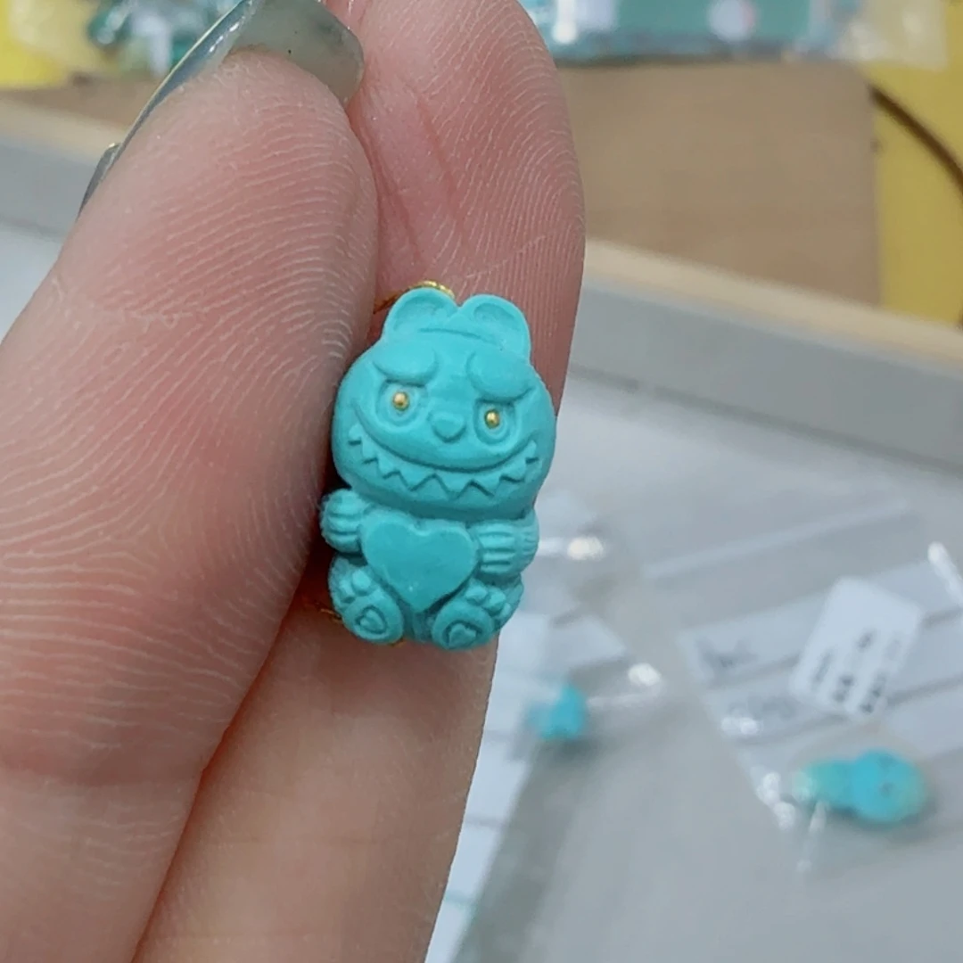 未镶嵌绿松石珠宝半成品
