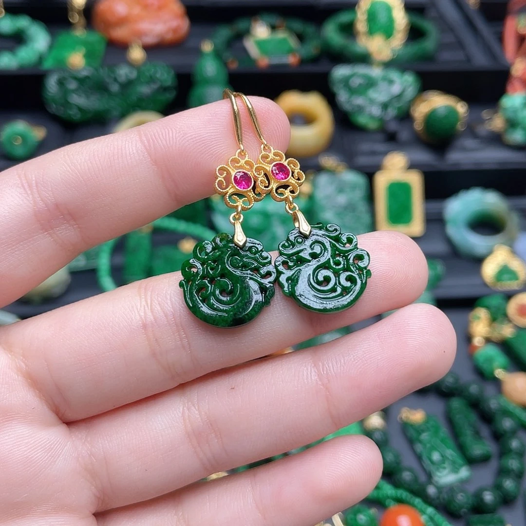 翡翠银S925镶嵌颈饰