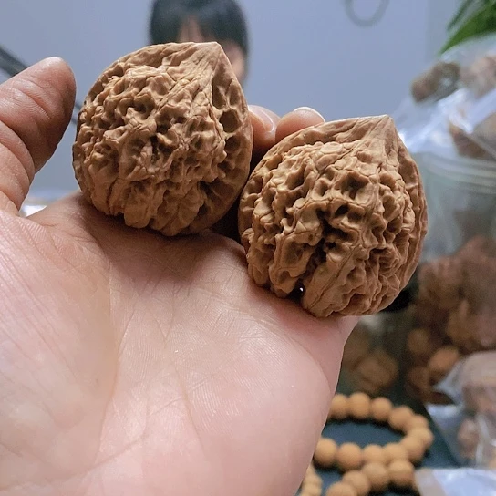 【闪购商品】把件文玩核桃44麒麟纹官帽