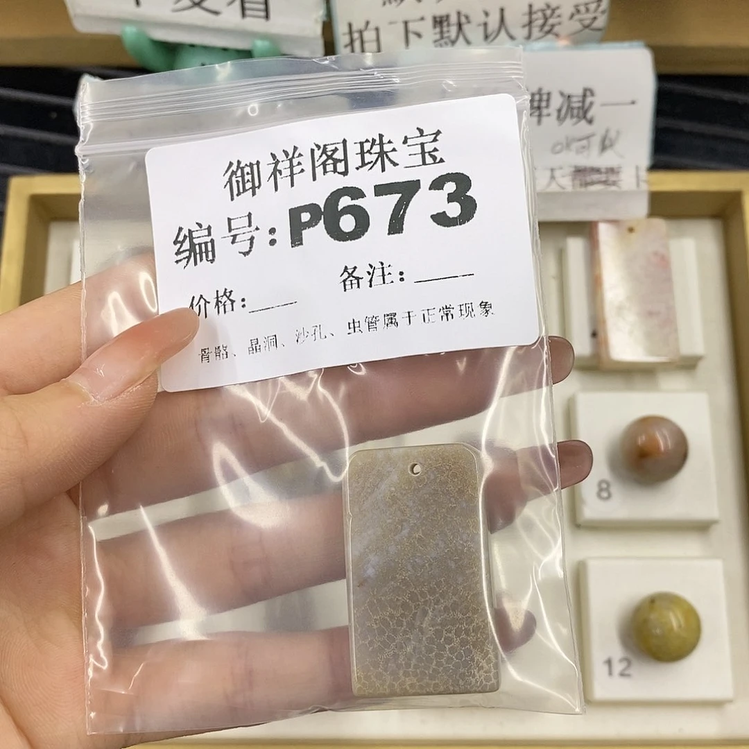 硅化珊瑚（珊瑚玉）未镶嵌颈饰轻*卝