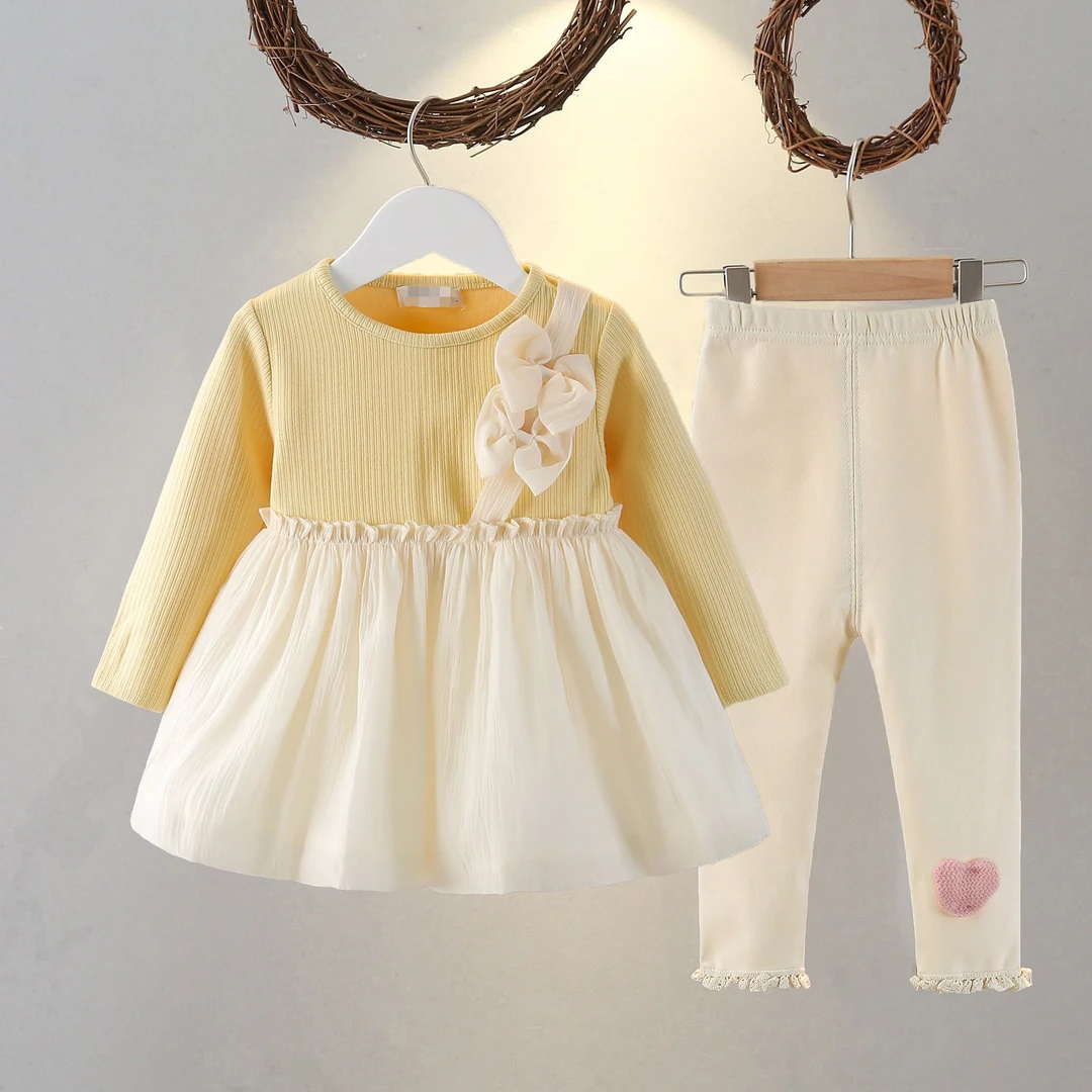 巴拉巴拉男孩女孩儿童连衣裙2025新款女童连衣裙宝宝春春季长袖套