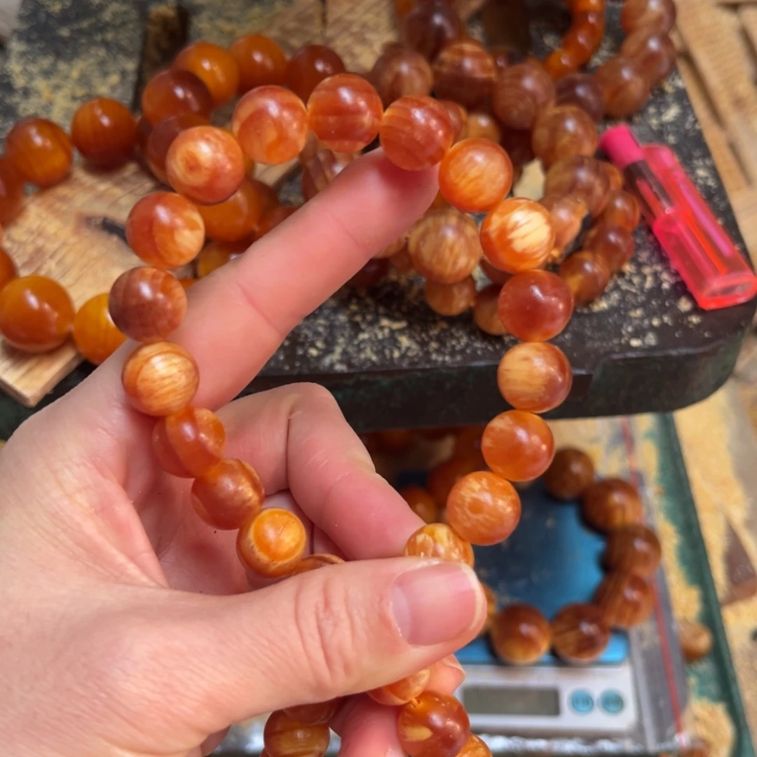松木（琥珀木）手串/手链1.2单圈17颗