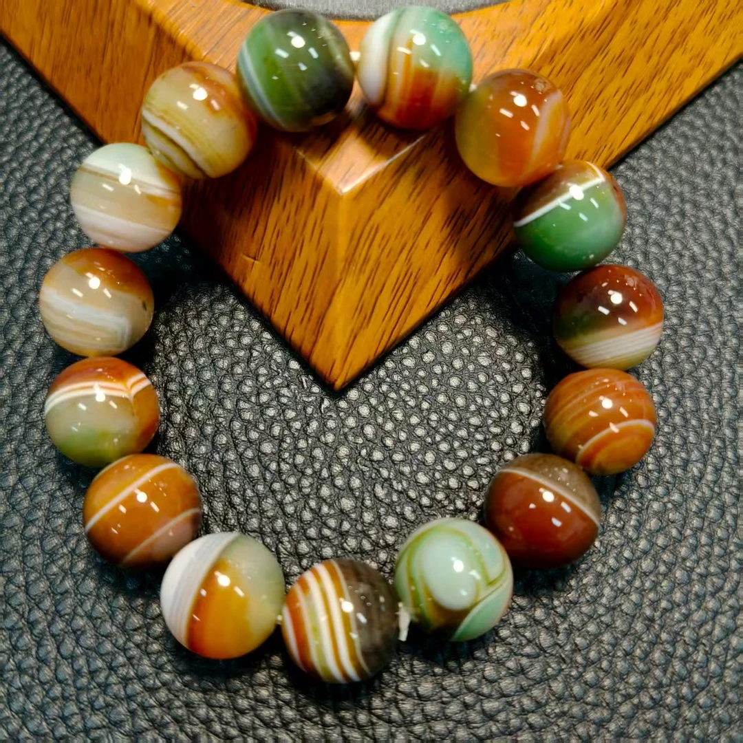 时尚百搭凤凰石盐源卡14手串（多样性拍一发一）