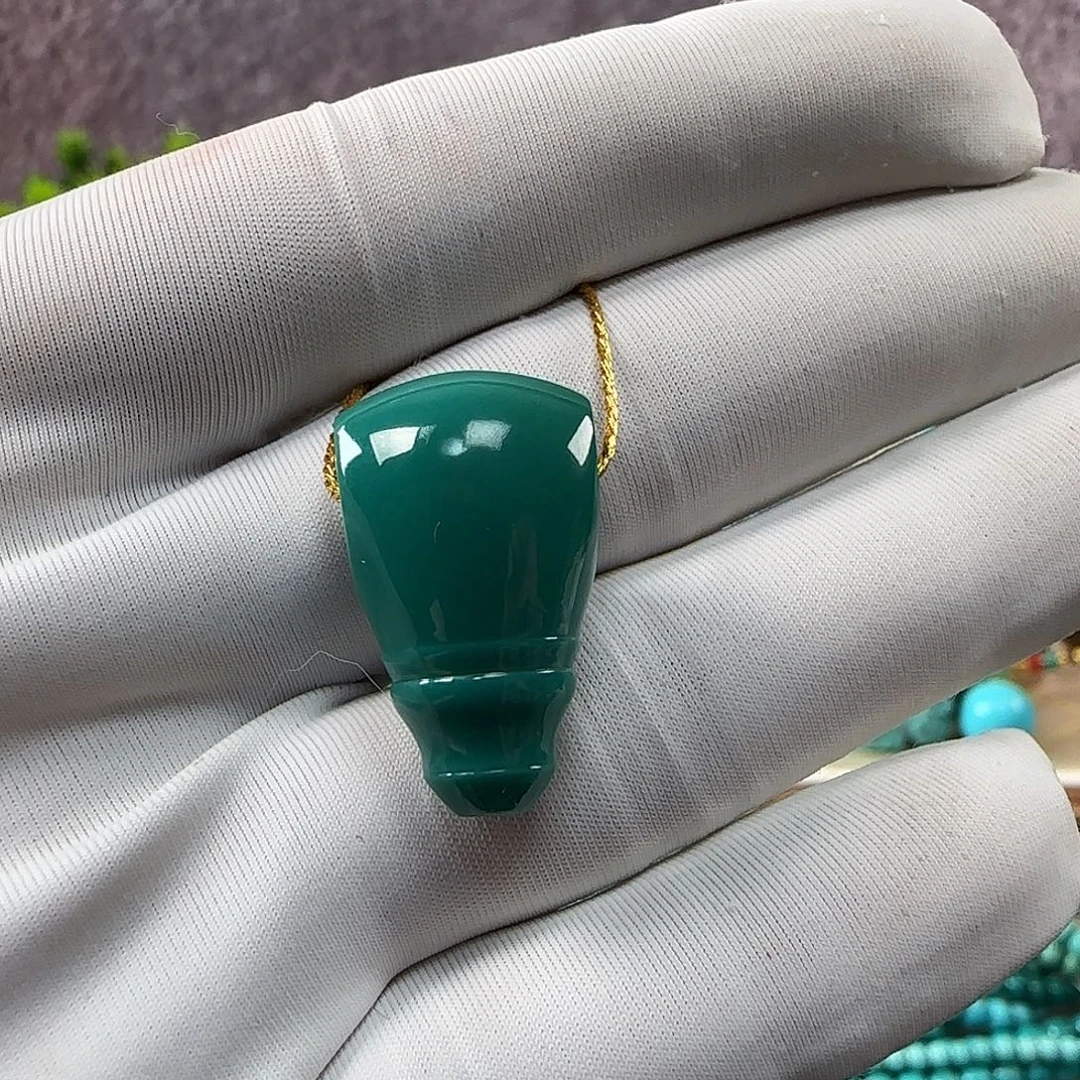绿松石未镶嵌吊坠(不含链)22mm+