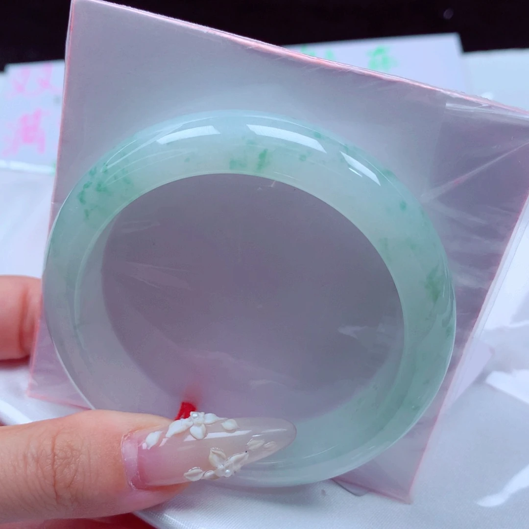 未镶嵌手镯翡翠天然缅甸翡翠A货手镯 97号