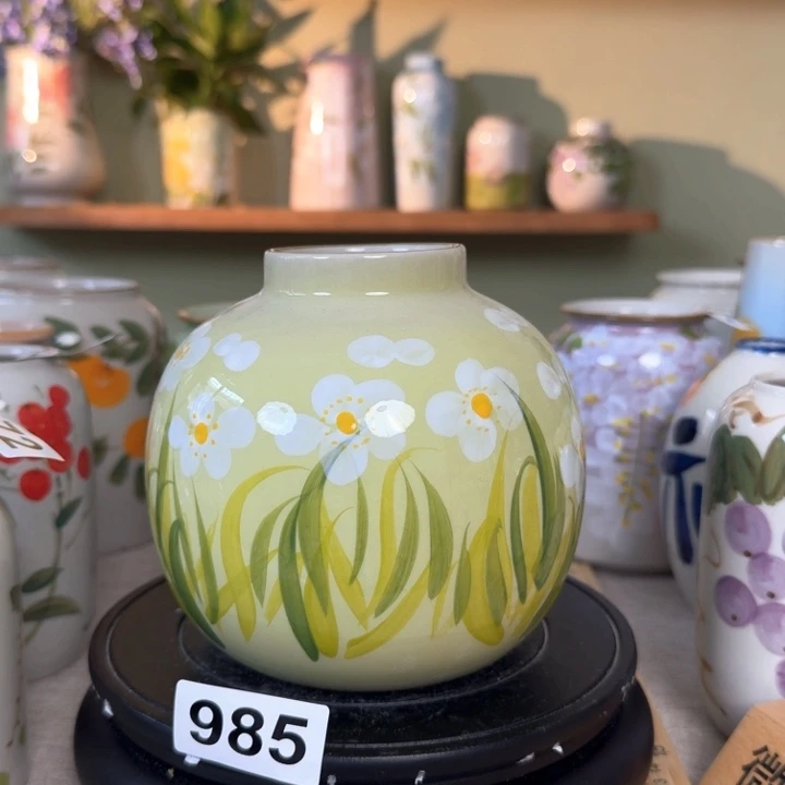景德镇原创手绘陶瓷花瓶摆件无孔