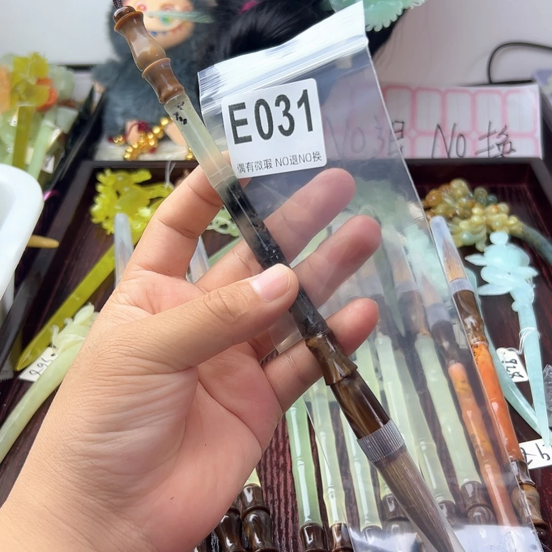 合金蛇纹石玉发饰?*宝