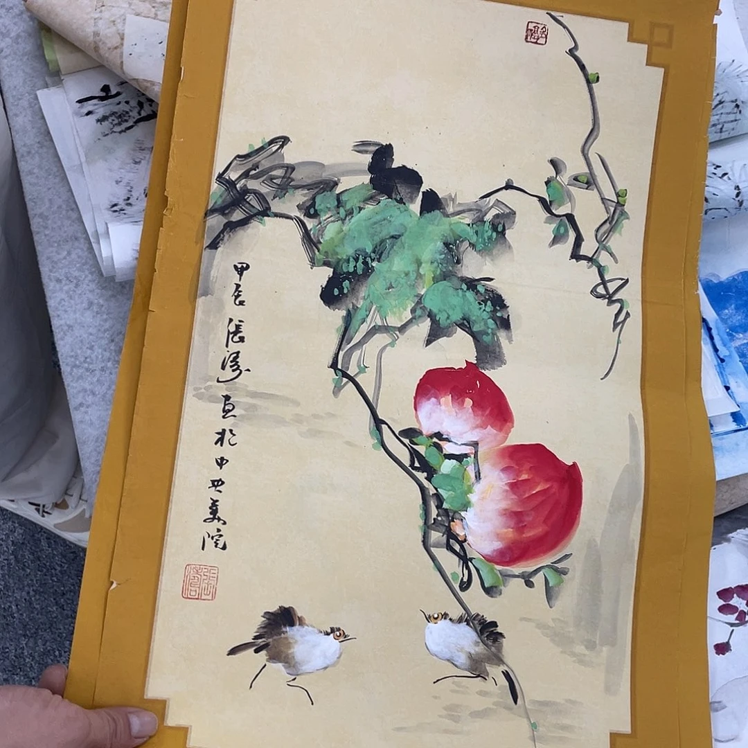 国画纯手绘字画宣纸