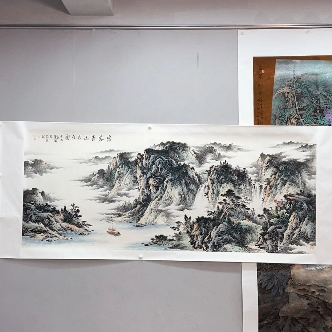 国画韦国春小八尺真人真品