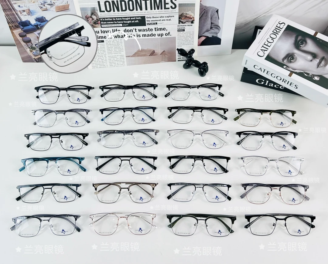 知名品牌眉毛架 复古镜架