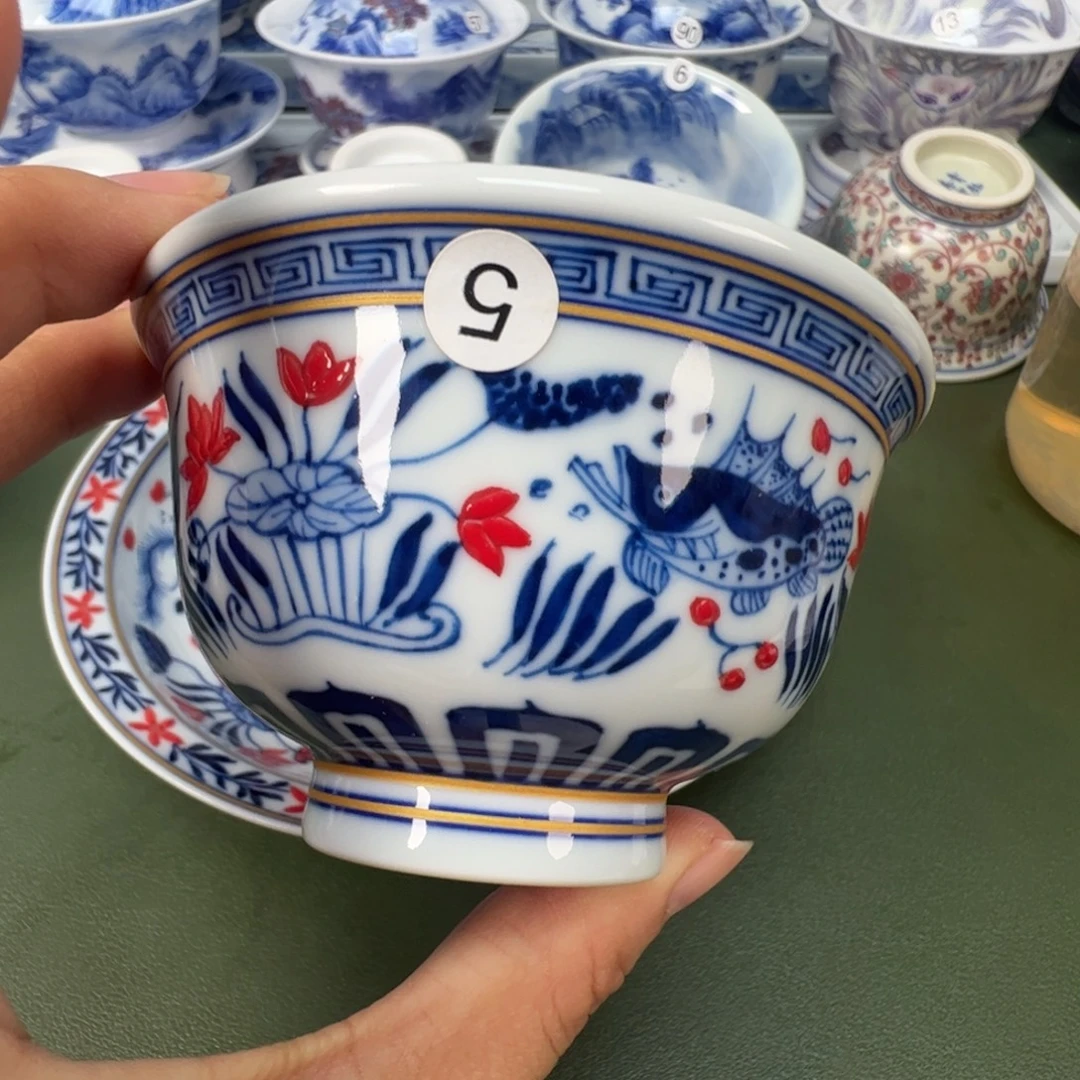 陶瓷景德镇纯手工纯手绘茶具木木5