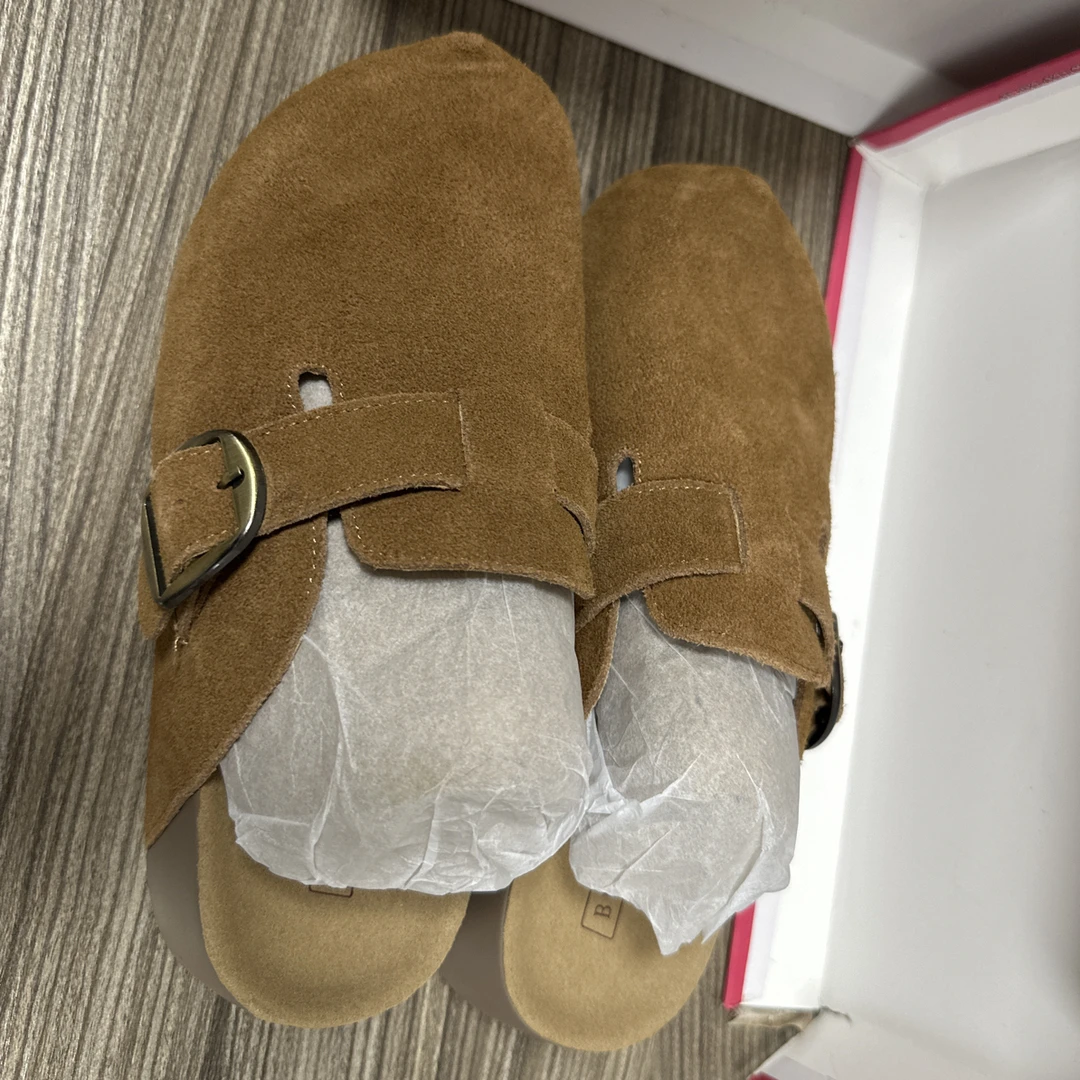 厚底增高百搭包头一脚蹬懒人勃肯半拖女款外穿