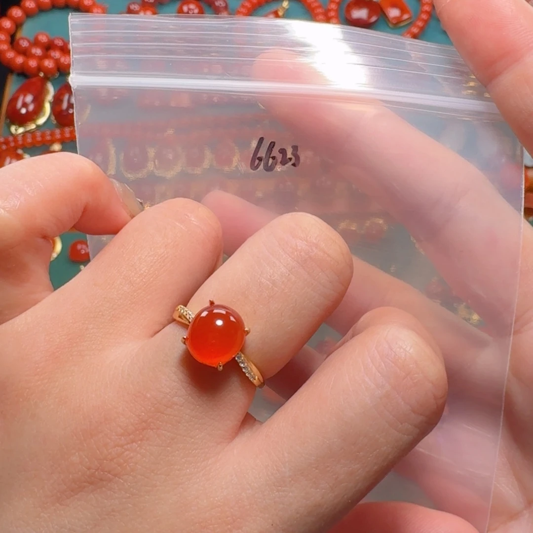 南红玛瑙南红银S925镶嵌