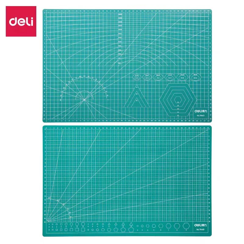 得力A3切割垫板耐用PVC大号手工垫-1张  78401